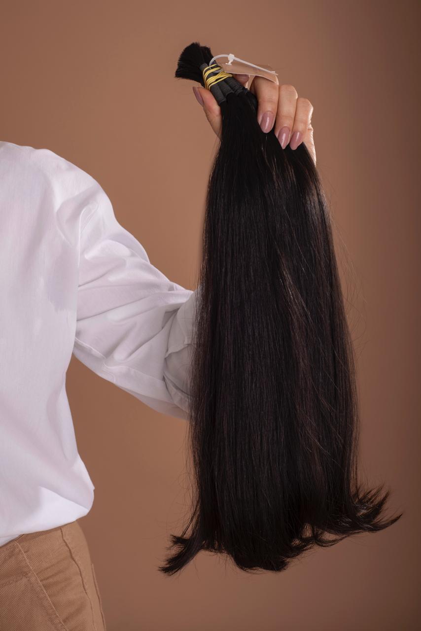 Cabelo natural preto liso